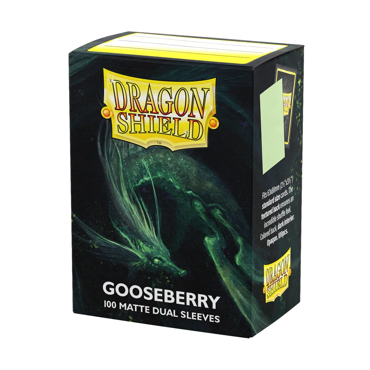 Φωτογραφία προϊόντος: Dragon Shield Standard Size Matte Dual Sleeves Gooseberry (100 Sleeves)