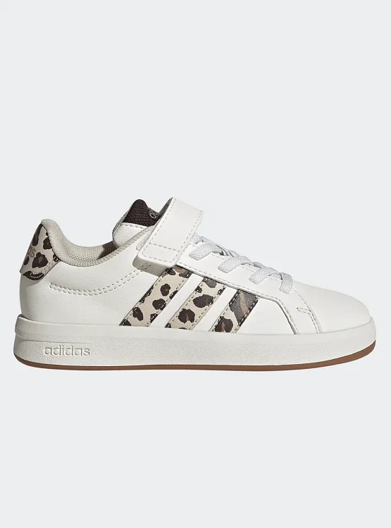 Φωτογραφία προϊόντος: Παιδικά Παπούτσια Adidas Grand Court για Κορίτσια White/Aurora Coffee (Μεγέθη 28-35) ΛΕΥΚΟ