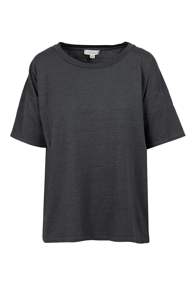 Φωτογραφία προϊόντος: CROSSLEY ΓΥΝΑΙΚΕΙΟ ΛΙΝΟ T-SHIRT CROSSLEY GERIAS ΓΚΡΙ