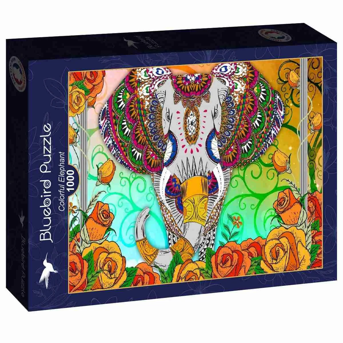 Φωτογραφία προϊόντος: Bluebird Puzzle-90333-Colorful Elephants -1000 pieces
