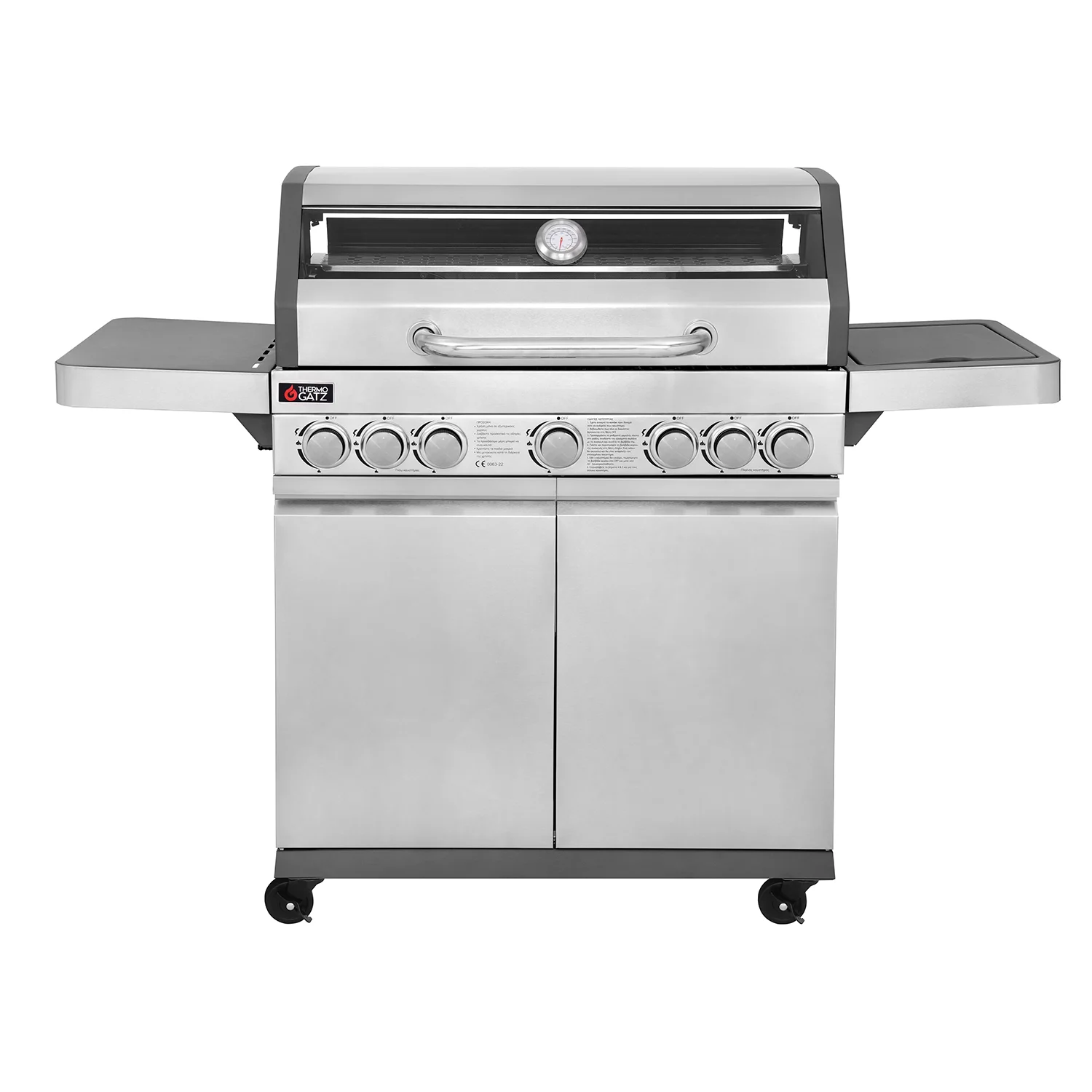 Φωτογραφία προϊόντος: THERMOGATZ BBQ ΥΓΡΑΕΡΙΟΥ GS GRILL VIEW 5+1+1 ΙΝΟΧ - 21kW