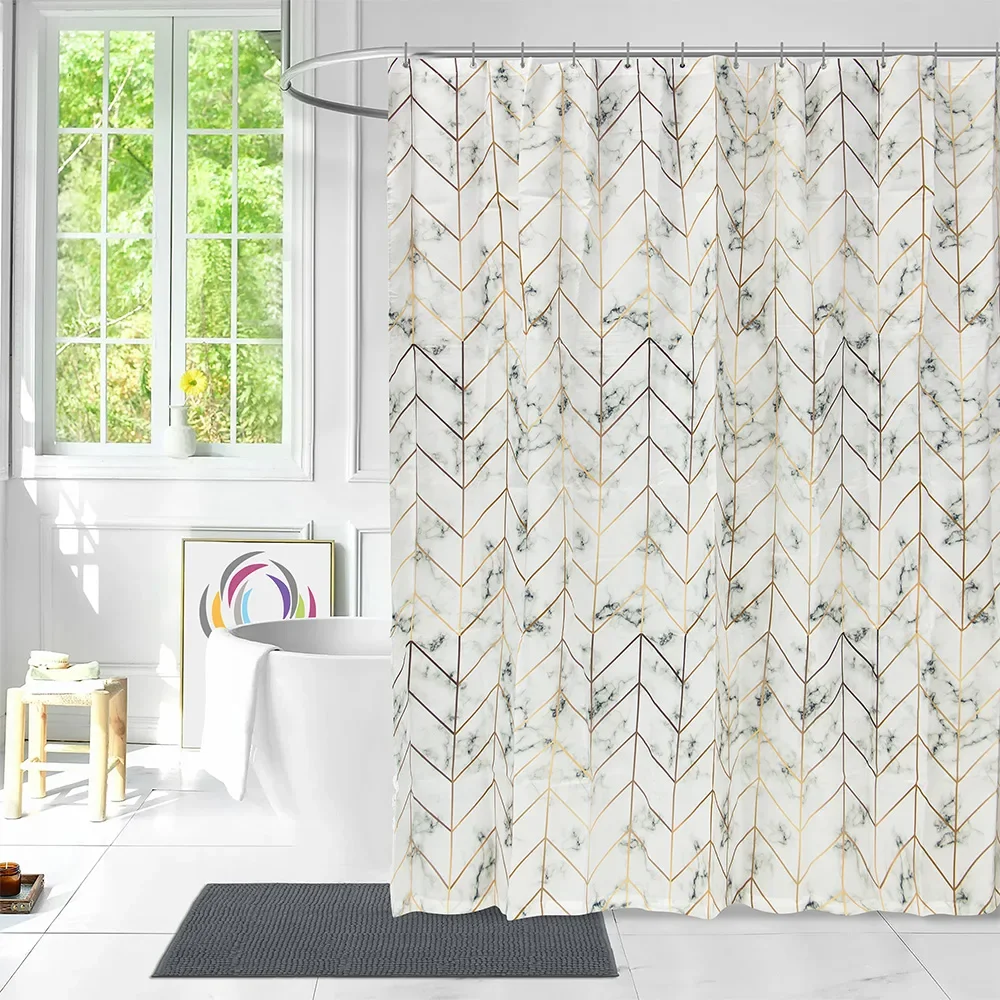 Φωτογραφία προϊόντος: LinoHome LINO ΚΟΥΡΤΙΝΑ ΜΠΑΝΙΟΥ MARMOR 180X200