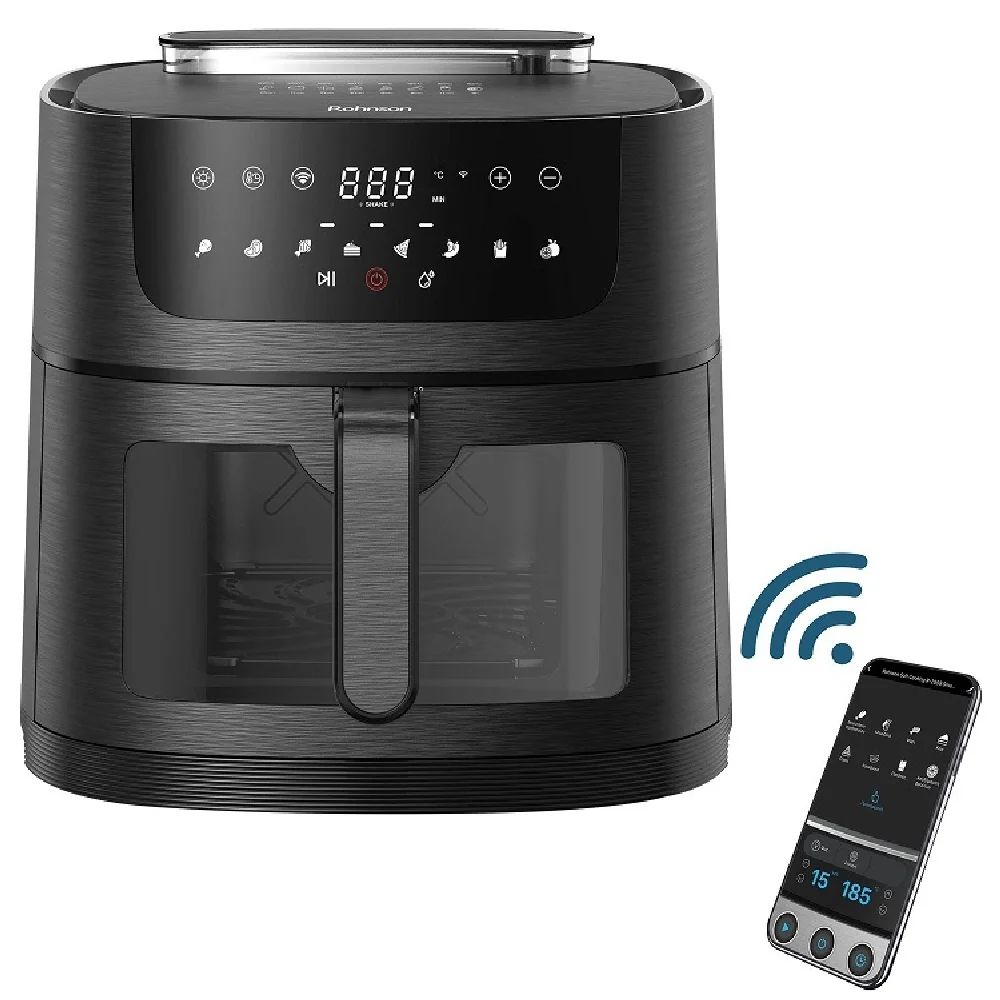 Φωτογραφία προϊόντος: ΦΡΙΤΕΖΑ ROHNSON R-2858 SOFT COOKING AIRFRYER ΜΑΥΡΗ 1800W 8LT ΜΕ ΨΕΚΑΣΜΟ