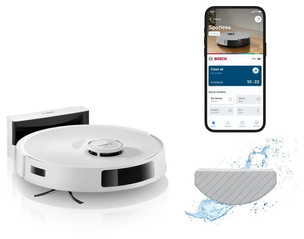 Φωτογραφία προϊόντος: ΣΚΟΥΠΑ ΡΟΜΠΟΤ BOSCH BCRC2W SPOTLESS ADVANCED WHITE 5700mAh ΣΚΟΥΠΙΣΜΑ& ΣΦΟΥΓΓΑΡΙΣΜΑ