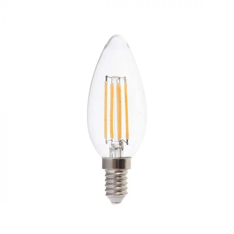 Φωτογραφία προϊόντος: Tradesor Λάμπα LED Filament κερί - Ε14 - 8W - 431480