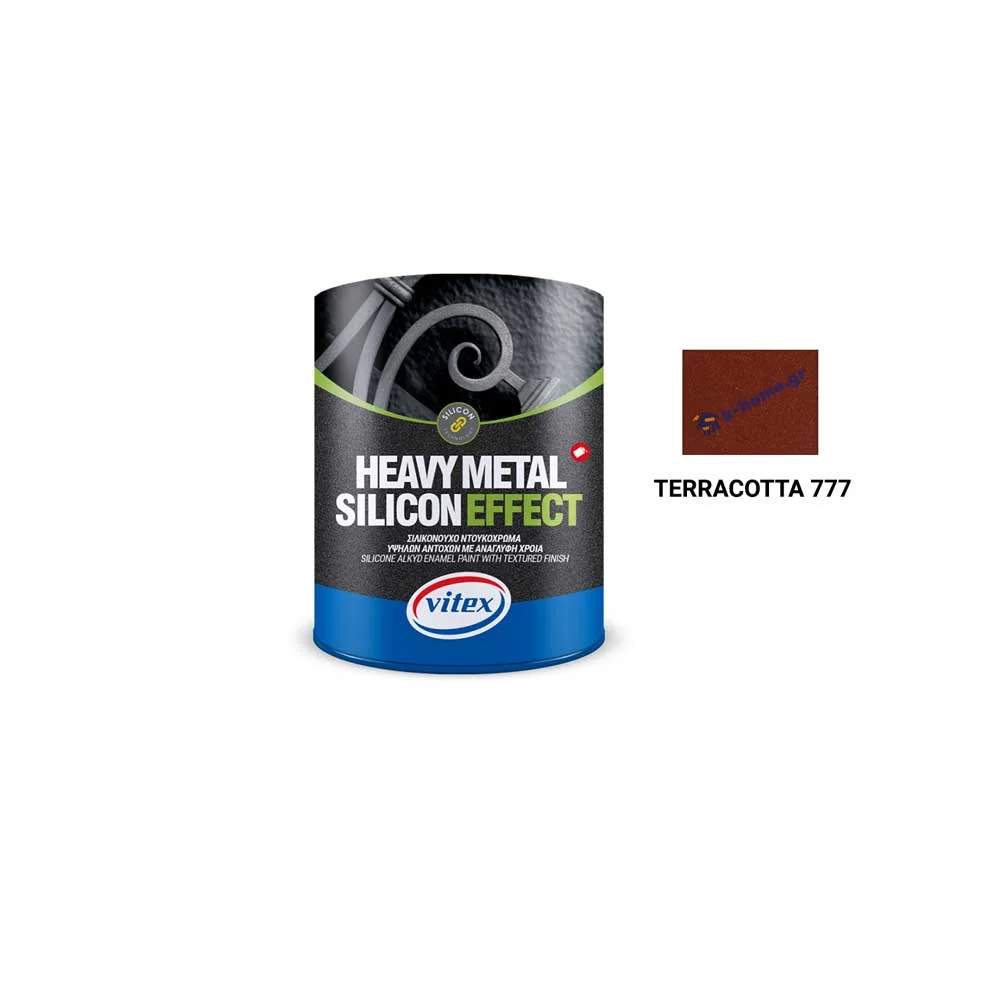 Φωτογραφία προϊόντος: Vitex HEAVY METAL SILICON EFFECT για Μέταλλο και Ξύλο ΜΑΤ 777-TERRACOTTA 2,25 Lt