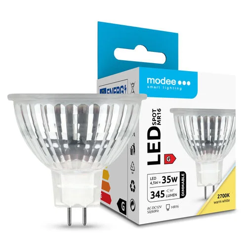 Φωτογραφία προϊόντος: Modee Lighting LED Λαμπτήρας Spot Glass 4,5W MR16 12V ERP