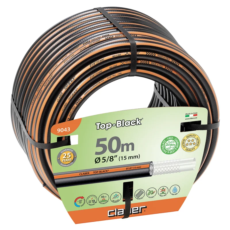 Φωτογραφία προϊόντος: Λάστιχο Νερού Top Black 5/8" 50m CLABER (9043)