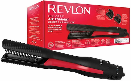 Φωτογραφία προϊόντος: Revlon One Step AirStraight Ισιωτικό Μαλλιών Μαύρο