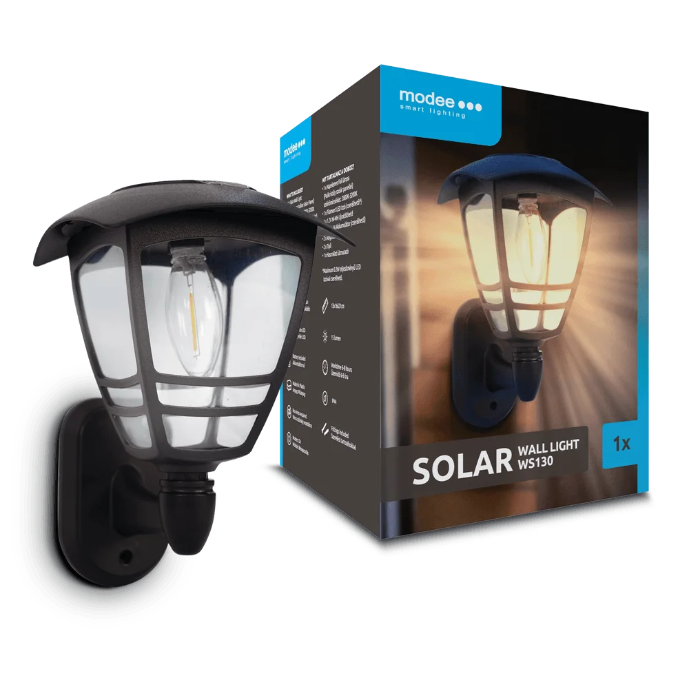 Φωτογραφία προϊόντος: Modee Lighting LED Ηλιακό Φωτιστικό Τοίχου WS130