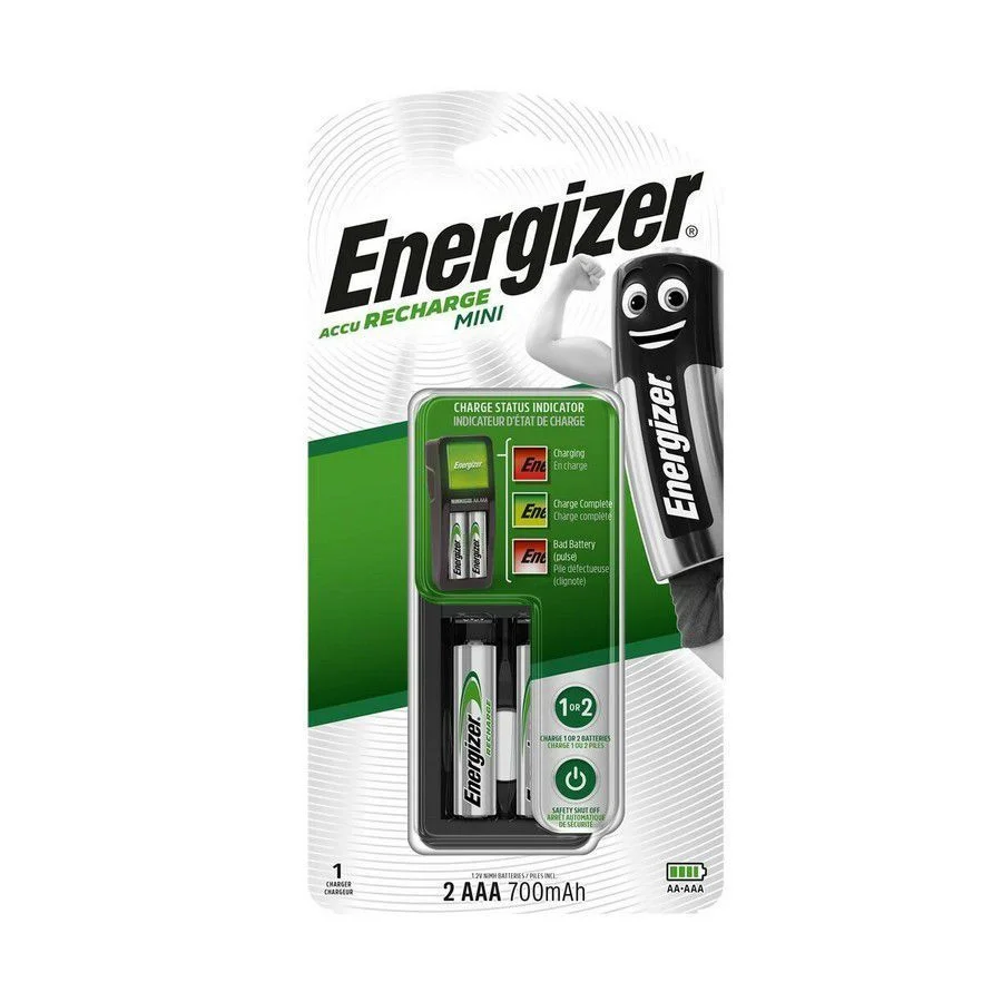Φωτογραφία προϊόντος: Energizer Mini Φορτιστής με 2× AAA 700mAh Μπαταρίες