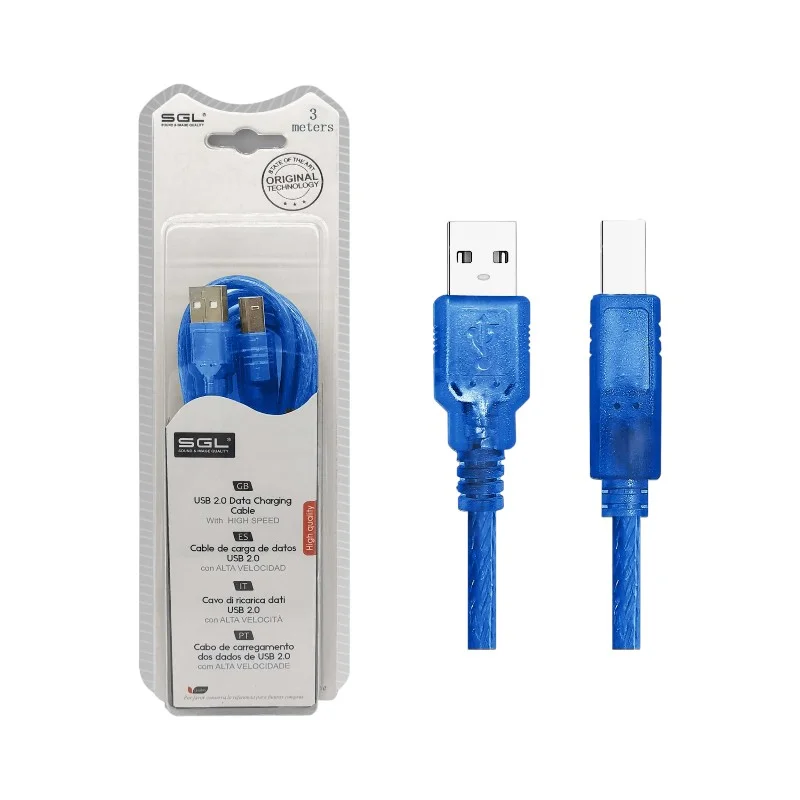 Φωτογραφία προϊόντος: SGL Καλώδιο εκτυπωτή - USB 2.0 - 5S01 - 3m - 097640