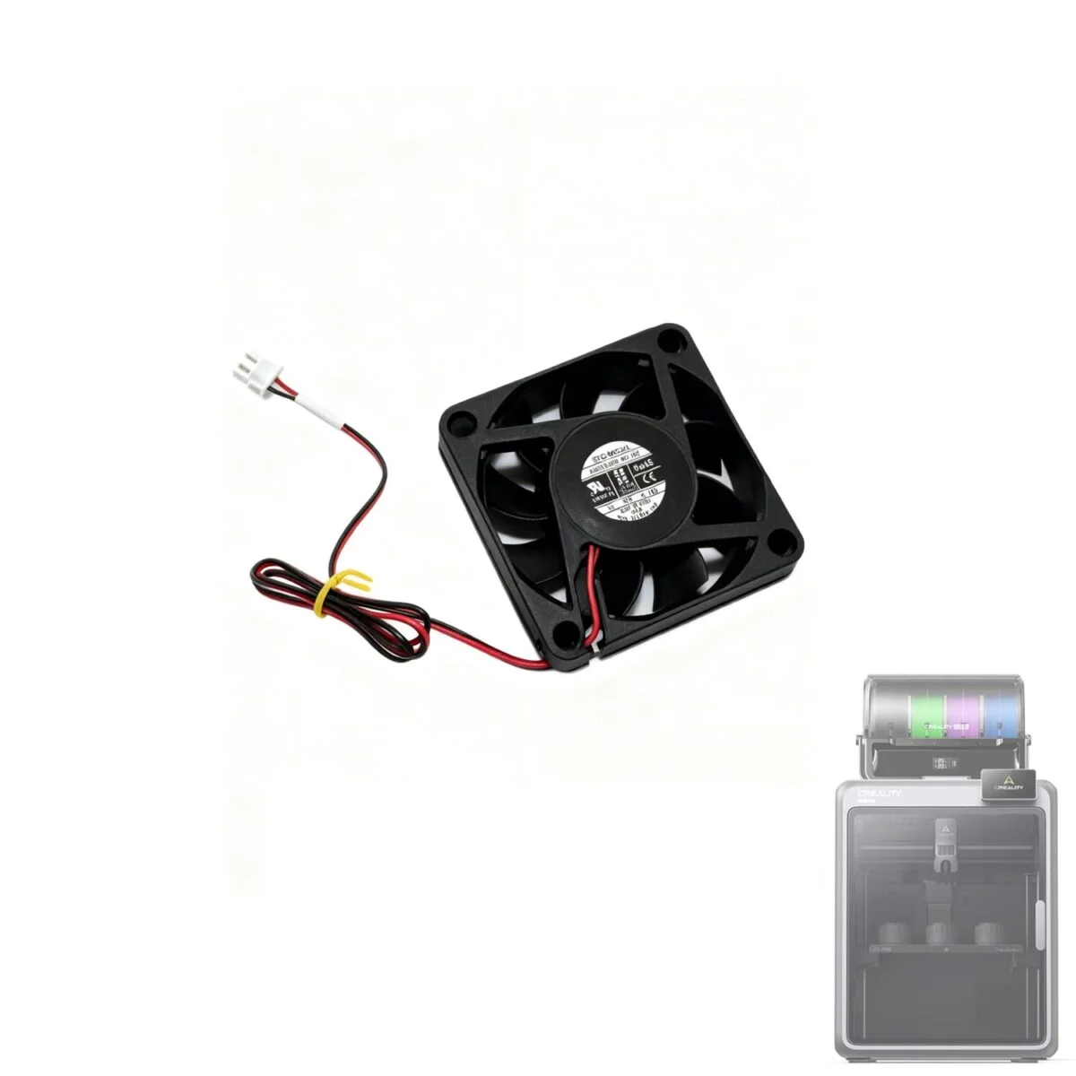Φωτογραφία προϊόντος: Creality K2 Pro Chamber Cooling Fan new Axial Fan_Ball Bearing_6015_24V_6000_L600 for K2 Pro