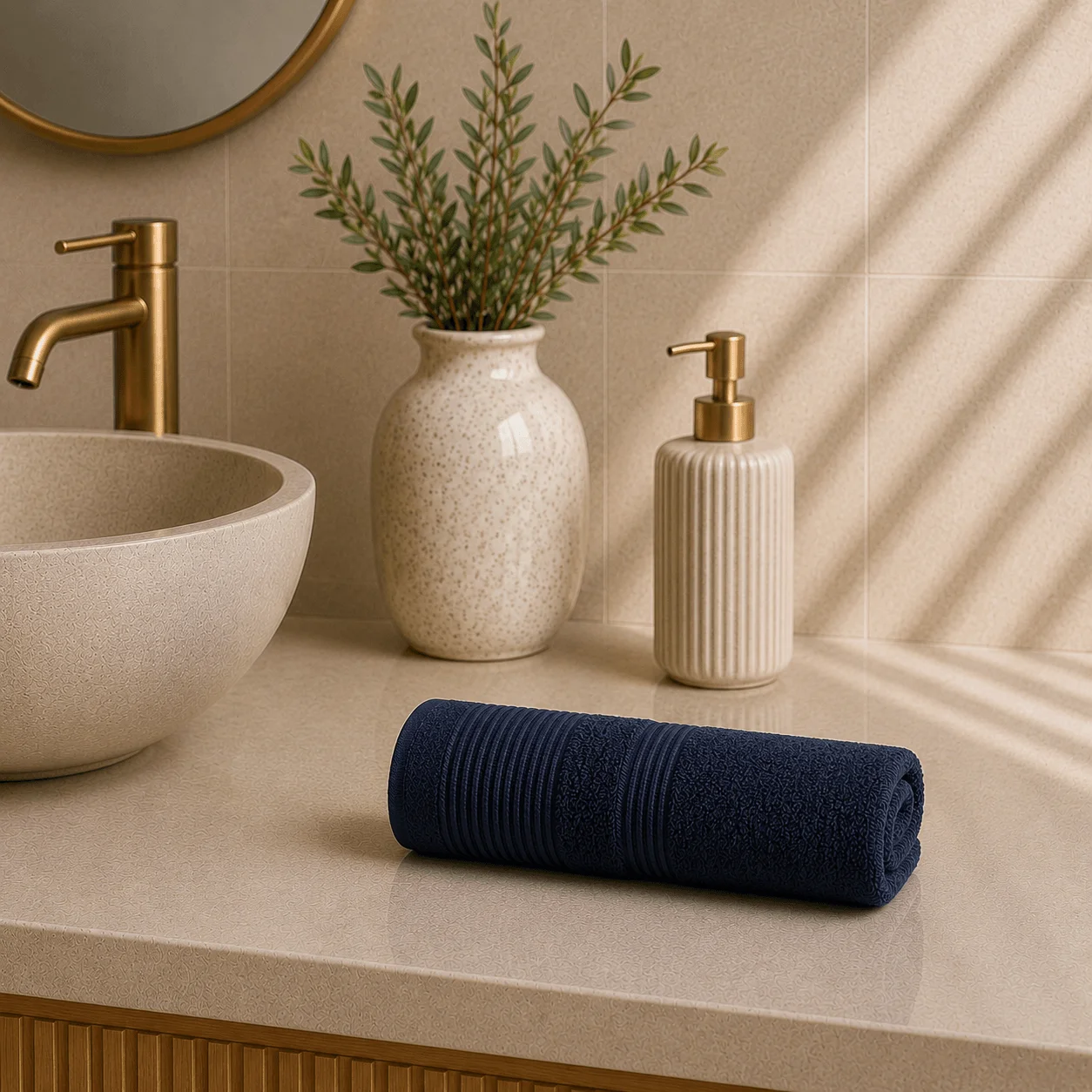 Φωτογραφία προϊόντος: Πετσέτα Χεριών 30×50 Navy Blue - Astron Italy