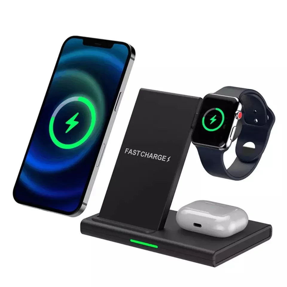 Φωτογραφία προϊόντος: OEM Star Tech VNBBT Qi Πτυσσόμενος ασύρματος μαγνητικός σταθμός φόρτισης 3 σε 1 για κινητό τηλέφωνο/Airpods/ρολόι - Μαύρο (5060254900513)