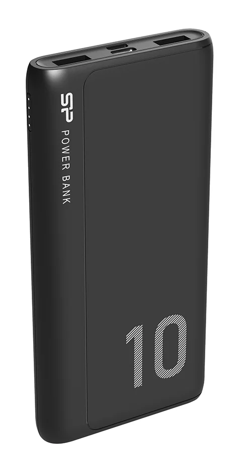 Φωτογραφία προϊόντος: SILICON POWER power bank GP15, 10000mAh, 2x USB output, 2.1A, μαύρο