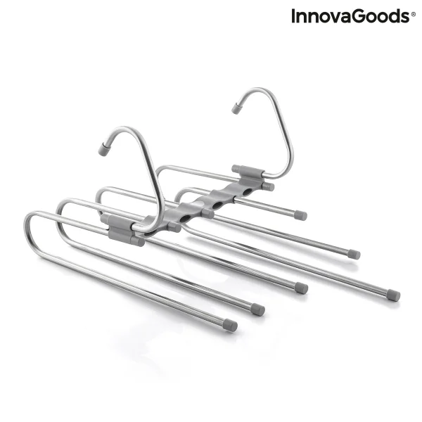 Φωτογραφία προϊόντος: InnovaGoods Havser Κρεμάστρα Ντουλάπας για Παντελόνια Μεταλλική σε Ασημί Χρώμα