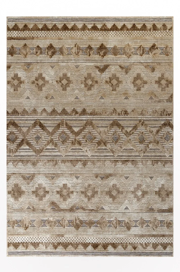 Φωτογραφία προϊόντος: Χαλί BOHEME 61108-ΜΠΕΖ-ΚΑΦΕ Tzikas Carpets 133x190
