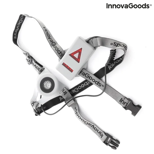 Φωτογραφία προϊόντος: InnovaGoods Safelt Αθλητική Ζώνη Τύπου Σαγής με Φώτα LED Γκρι