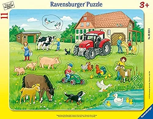 Φωτογραφία προϊόντος: Παιδικό παζλ Ravensburger - καλοκαιρινή μέρα στη φάρμα - παζλ κορνίζας για παιδιά από 3 ετών 050246