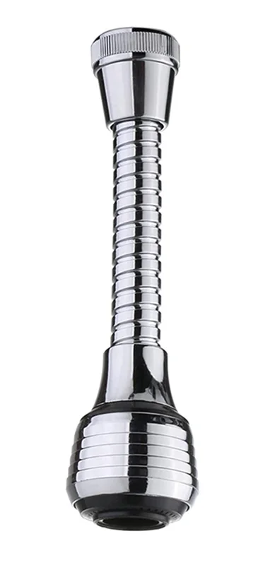 Φωτογραφία προϊόντος: UNBRANDED Κεφαλή βρύσης HUH-0104 με εύκαμπτο σπιράλ, 14.5cm, ασημί