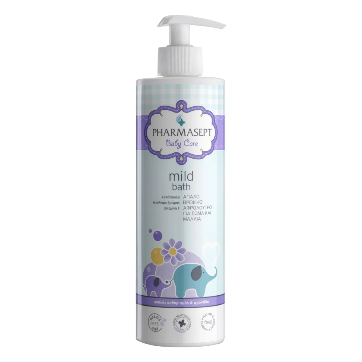Φωτογραφία προϊόντος: Pharmasept,Pharmasept Baby Care Pharmasept Baby Care Mild Bath Βρεφικό Αφρόλουτρο 500ml
