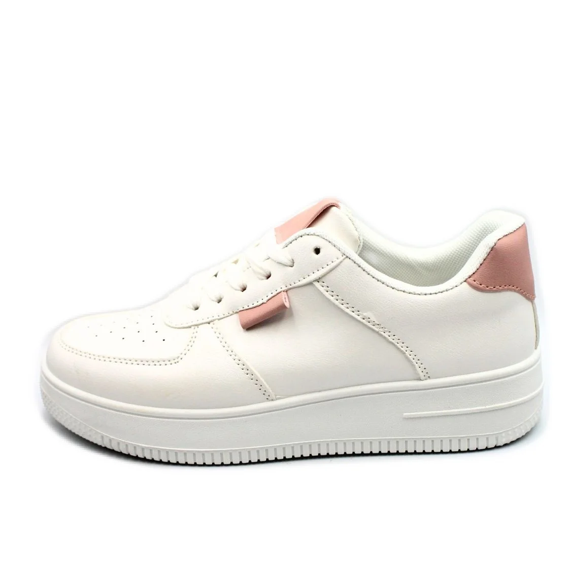 Φωτογραφία προϊόντος: PLATO Αθλητικό sneaker λευκό με ρόζ λεπτομέρειες