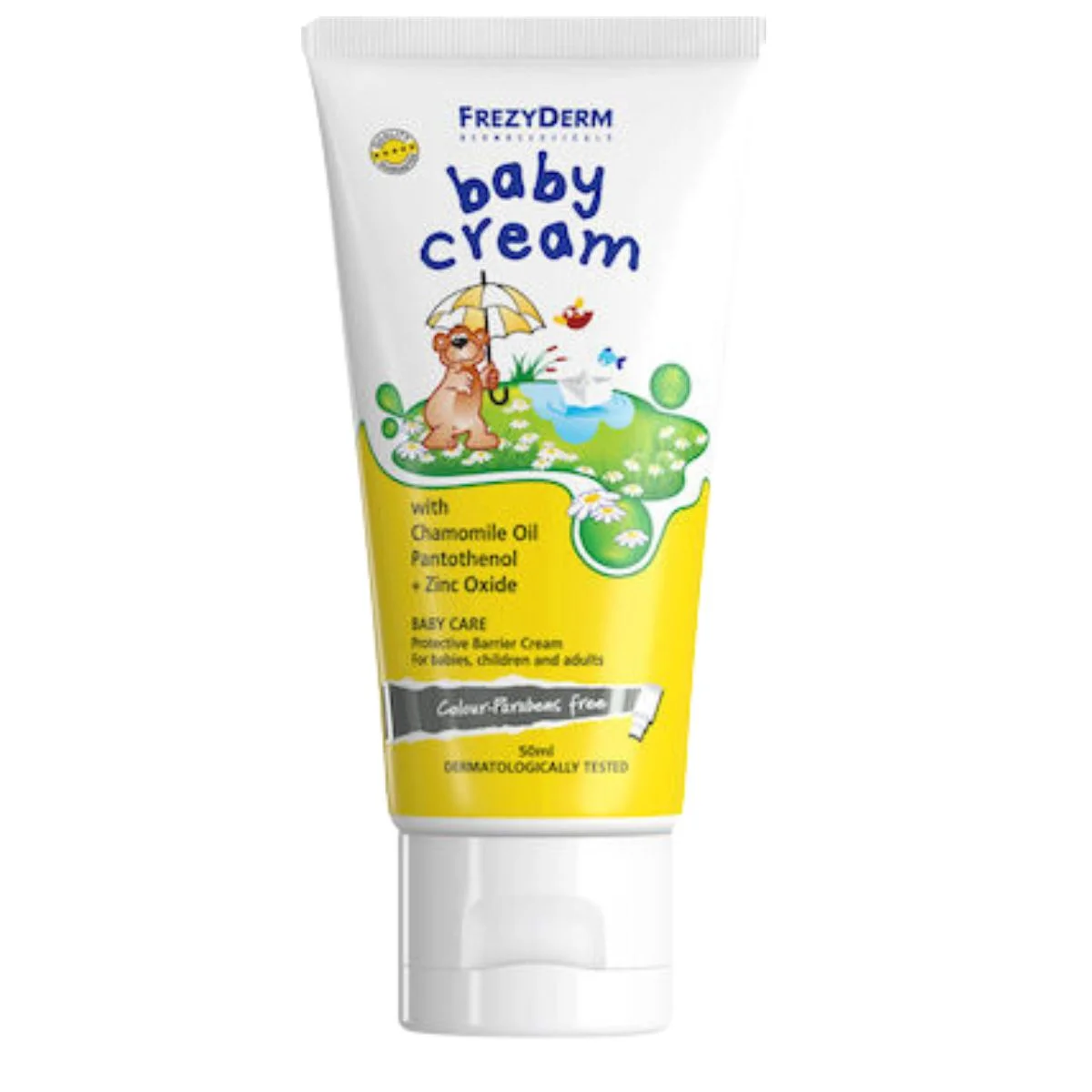 Φωτογραφία προϊόντος: Frezyderm,Frezyderm Babyline Frezyderm Baby Cream Προστατευτική & Αδιάβροχη Κρέμα για Αλλαγή Πάνας 50ml