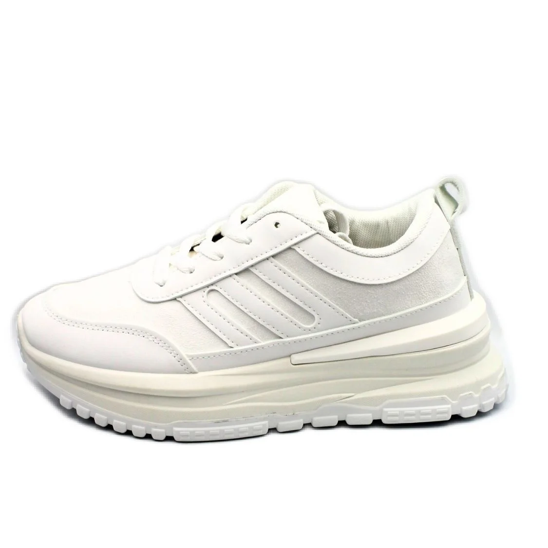 Φωτογραφία προϊόντος: PLATO Αθλητικό sneaker σε λευκό χρώμα