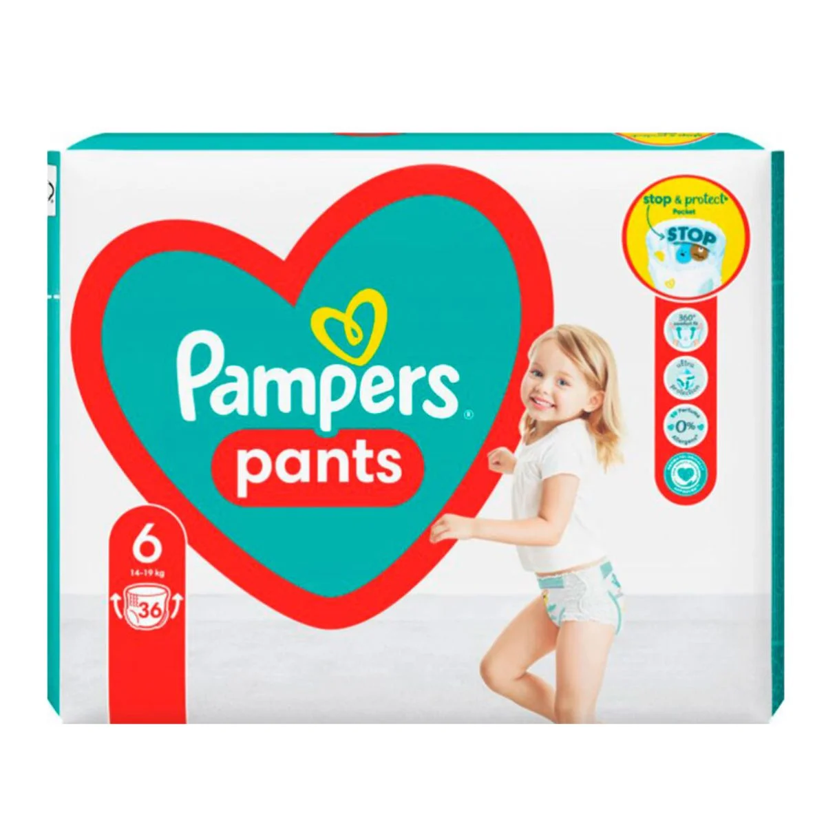 Φωτογραφία προϊόντος: Pampers,Pampers Pants Pampers Pants Βρεφικές Πάνες Βρακάκι No6 (14-19kg) 36τμχ