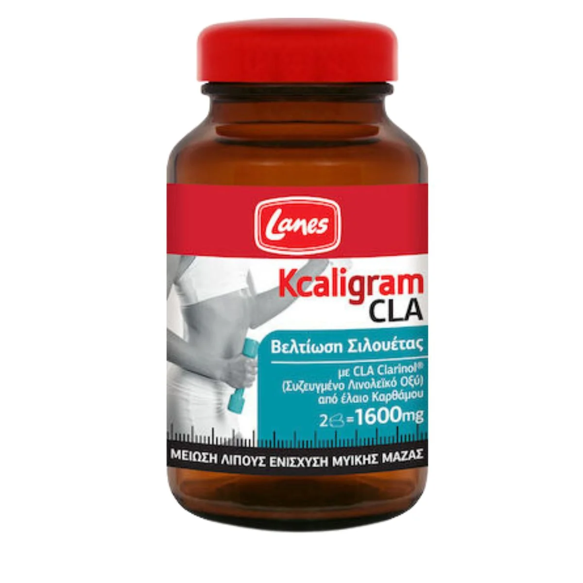 Φωτογραφία προϊόντος: Lanes,Lanes Weight Control Lanes Kcaligram CLA Ενίσχυση Μυών 60Κάψουλες