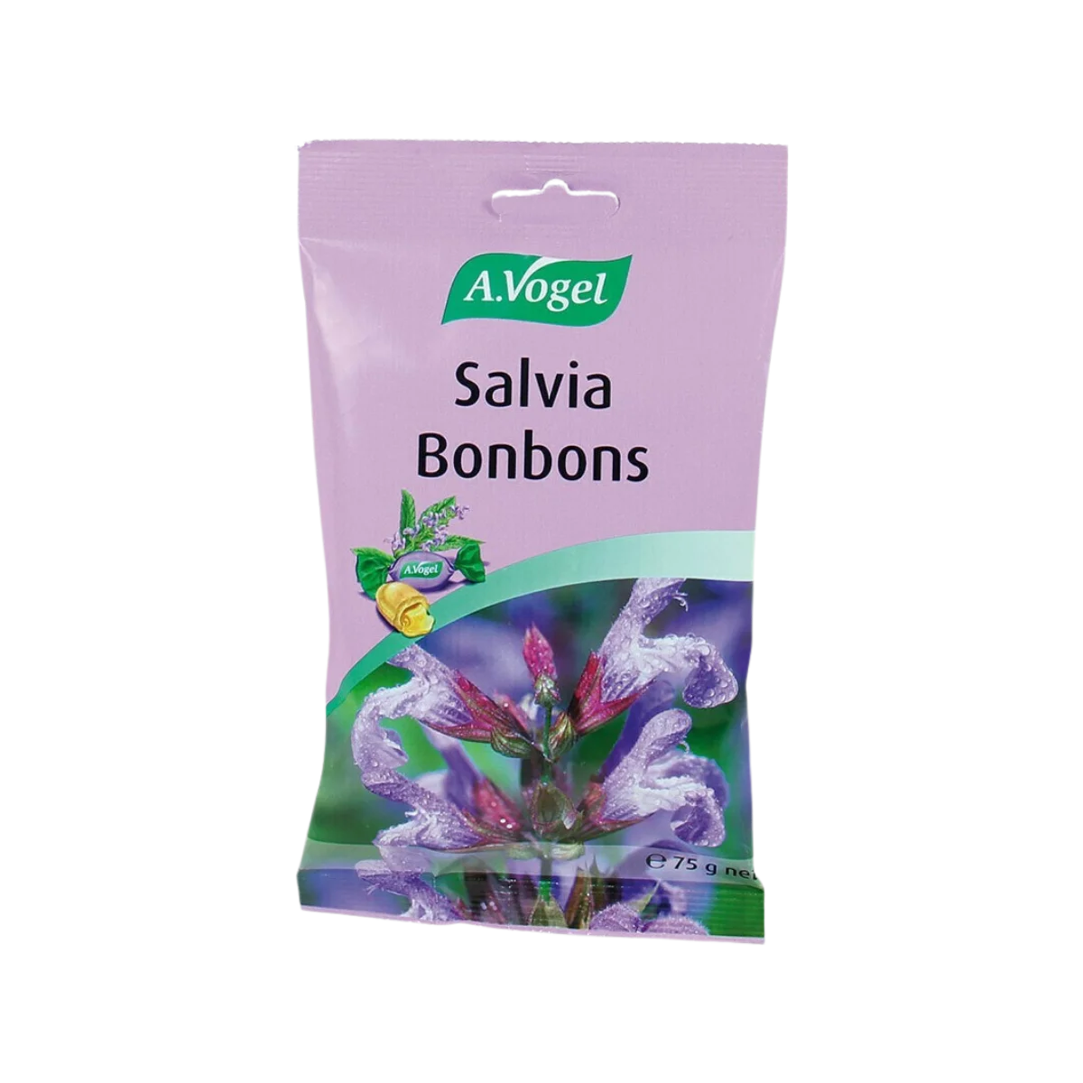 Φωτογραφία προϊόντος: A.Vogel A. Vogel Salvia Bonbons Γεμιστές Καραμέλες Φασκόμηλο 75g