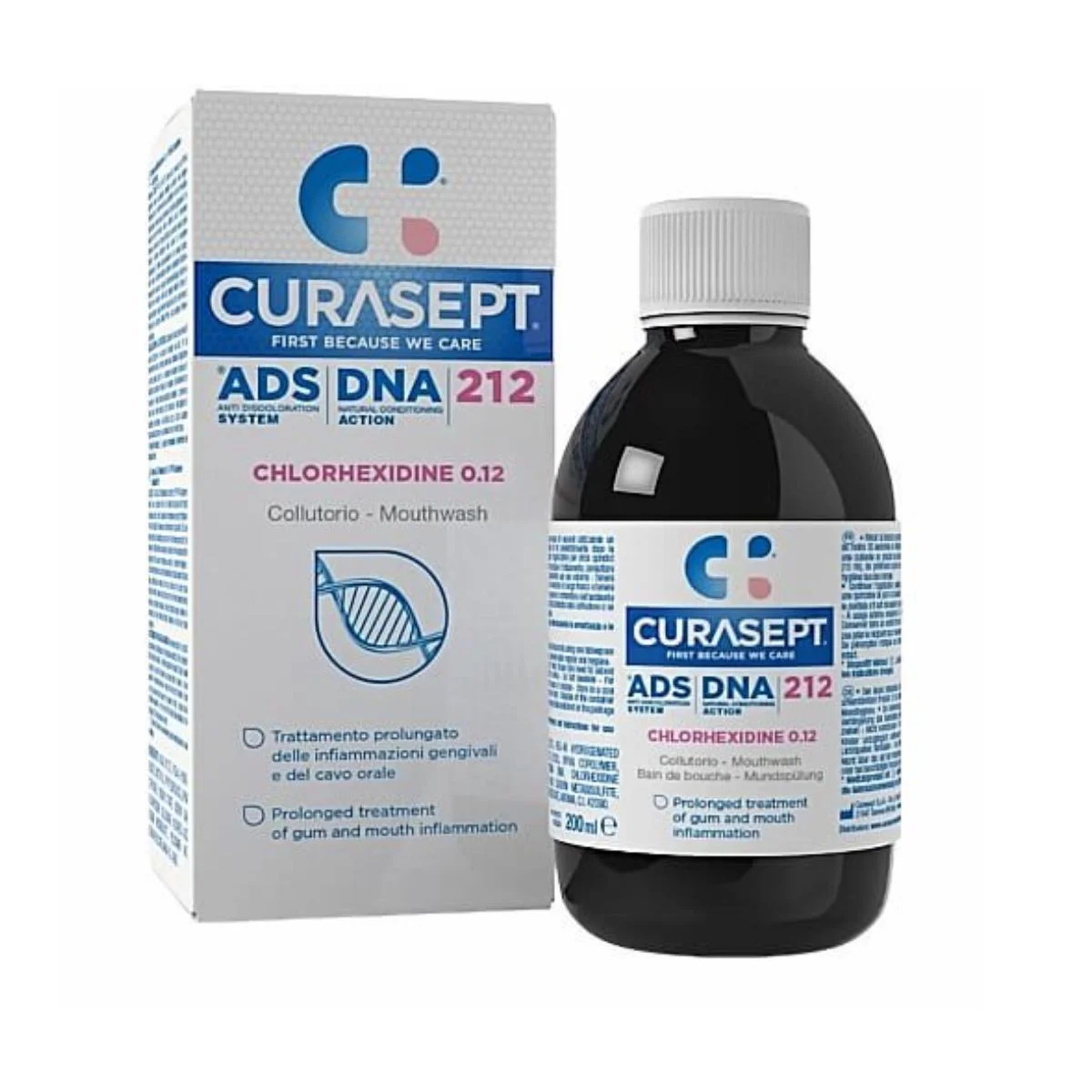 Φωτογραφία προϊόντος: Curaprox,Curaprox Mouthwashes Curaprox Curasept Ads 212 Στοματικό Διάλυμα κατά της Πλάκας 200ml