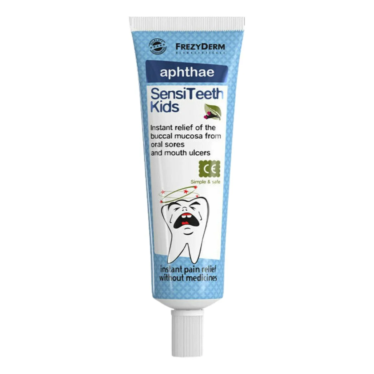 Φωτογραφία προϊόντος: Frezyderm,Frezyderm SensiTeeth Kids,Frezyderm Sensitive Kids Frezyderm SensiTeeth Kids Aphthae Gel για Άφθες & Στοματικά Έλκη 25ml