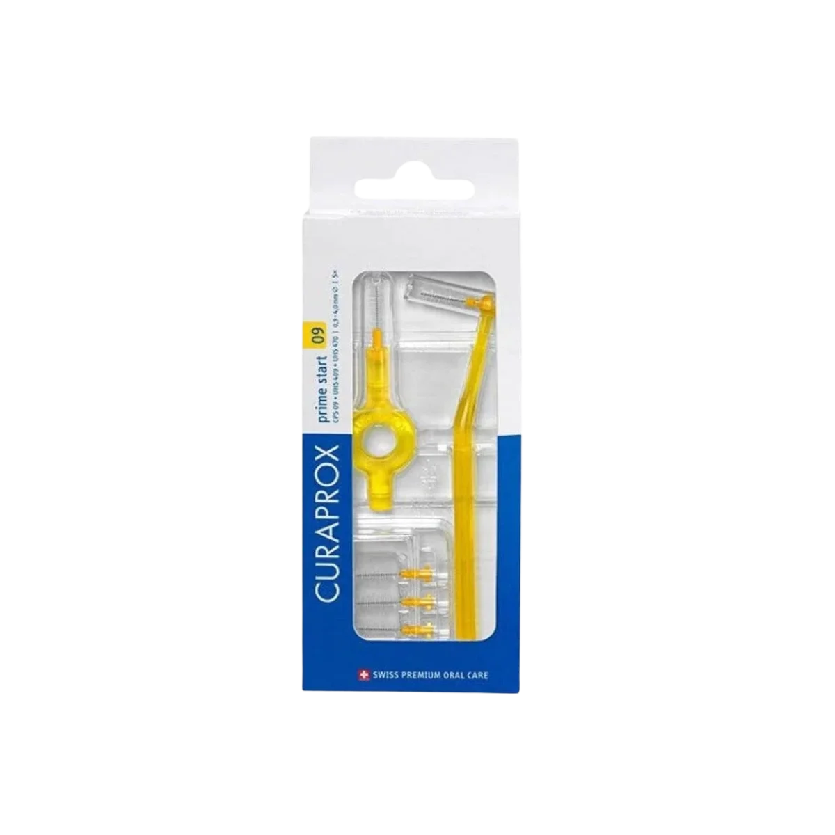 Φωτογραφία προϊόντος: Curaprox,Curaprox Between Teeth Curaprox Prime Start Ανταλλακτικά για Μεσοδόντια Βουρτσάκια με Λαβή 0.9mm Κίτρινα 5τμχ