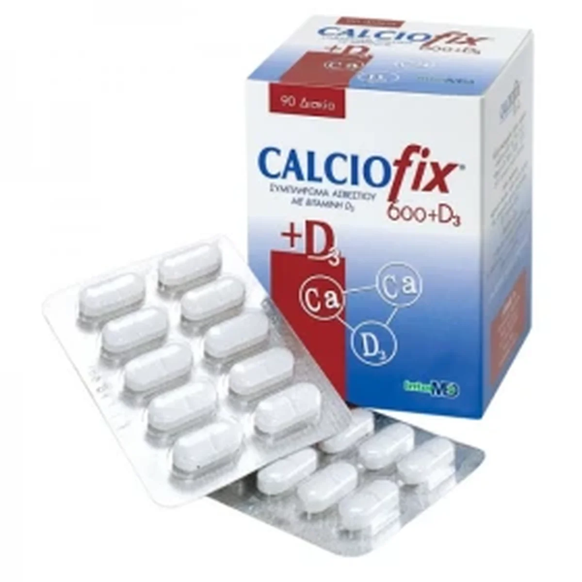 Φωτογραφία προϊόντος: Intermed,Intermed Nutritional Enhancement Intermed Calciofix Tablets Συμπλήρωμα Διατροφής Ασβεστίου & Βιταμίνης D3 90 tabs