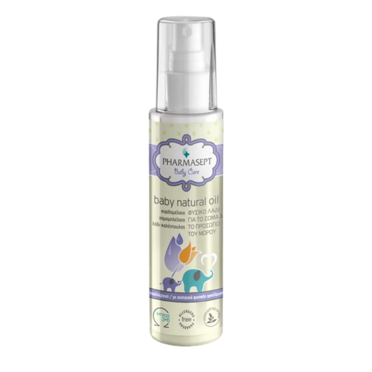 Φωτογραφία προϊόντος: Pharmasept,Pharmasept Baby Care Pharmasept Baby Care Natural Oil Βρεφικό Λάδι για Ενυδάτωση 100ml