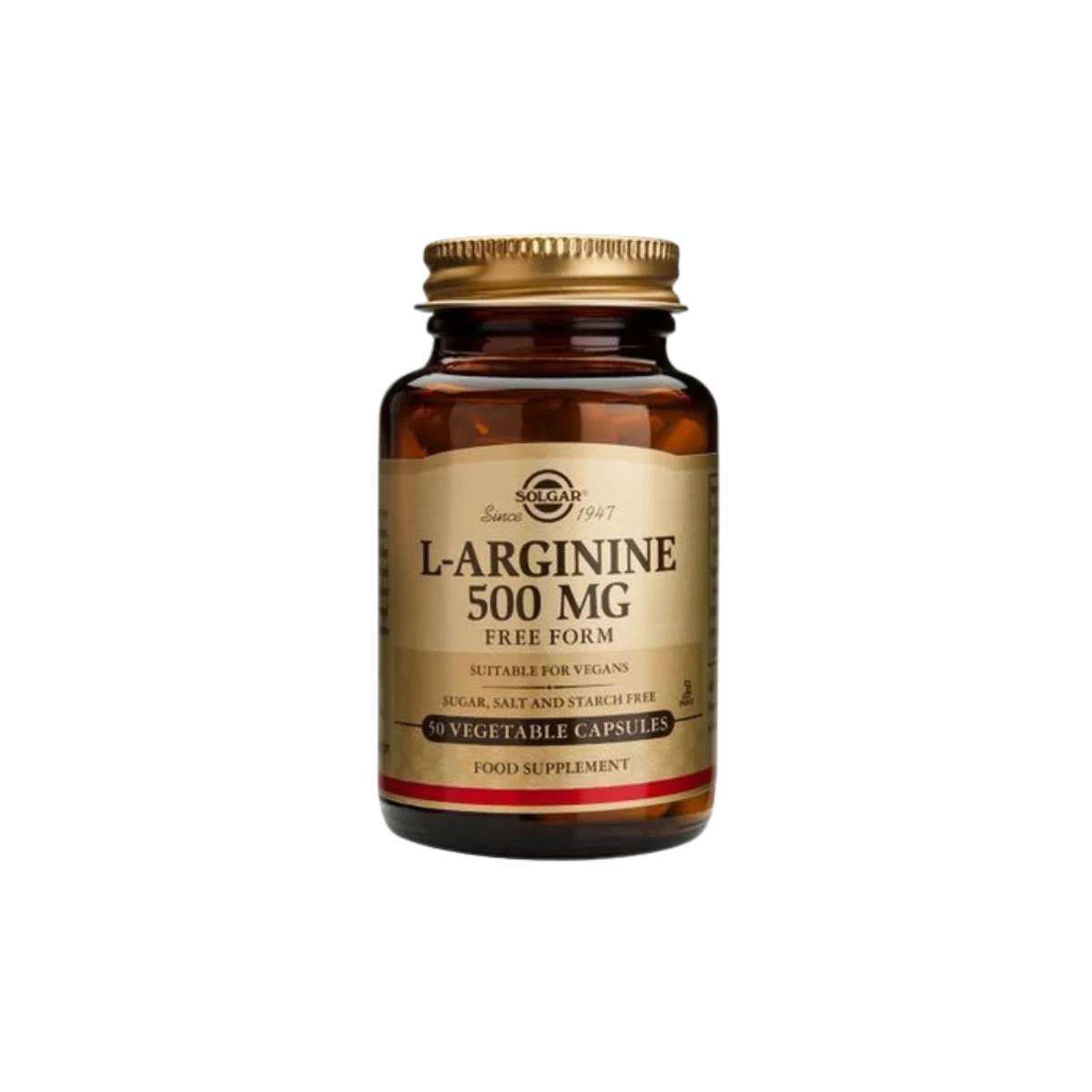 Φωτογραφία προϊόντος: Solgar,Solgar Amino Acids and Proteins Solgar L-Arginine 500MG Αργινίνη 50 φυτικές κάψουλες