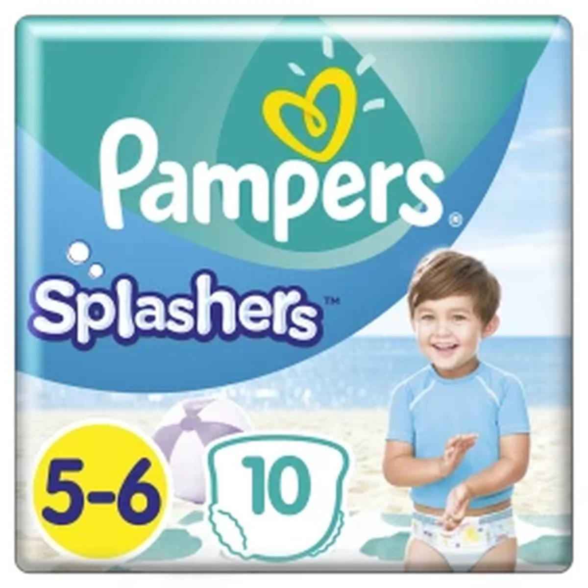 Φωτογραφία προϊόντος: Pampers,Pampers Splashers Pampers Splashers Πάνες-Μαγιό Μέγεθος 5-6 14+kg, 10Τεμάχια