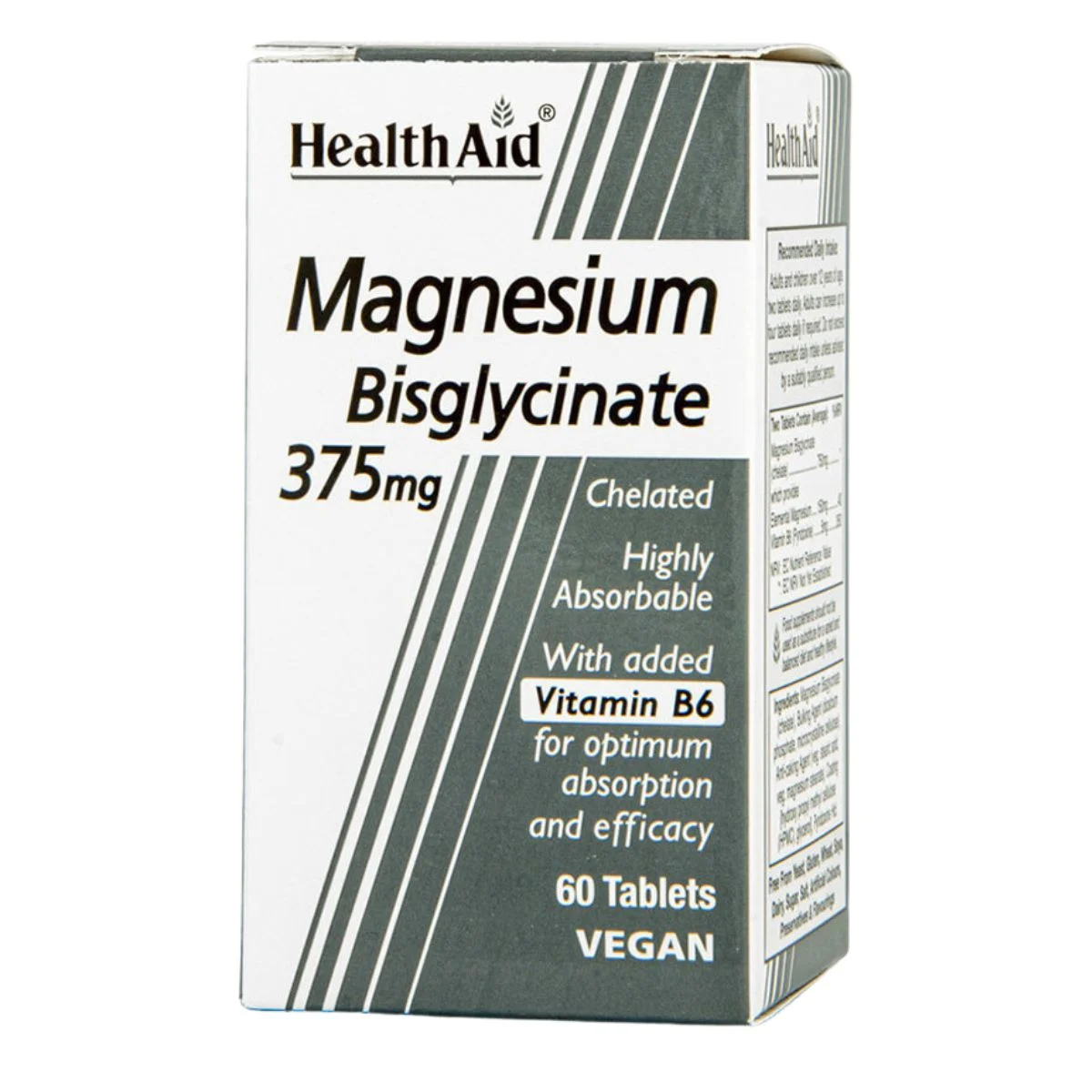 Φωτογραφία προϊόντος: Health Aid,Health Aid Minerals Health Aid Magnesium Bisglycinate 375mg 60 ταμπλέτες
