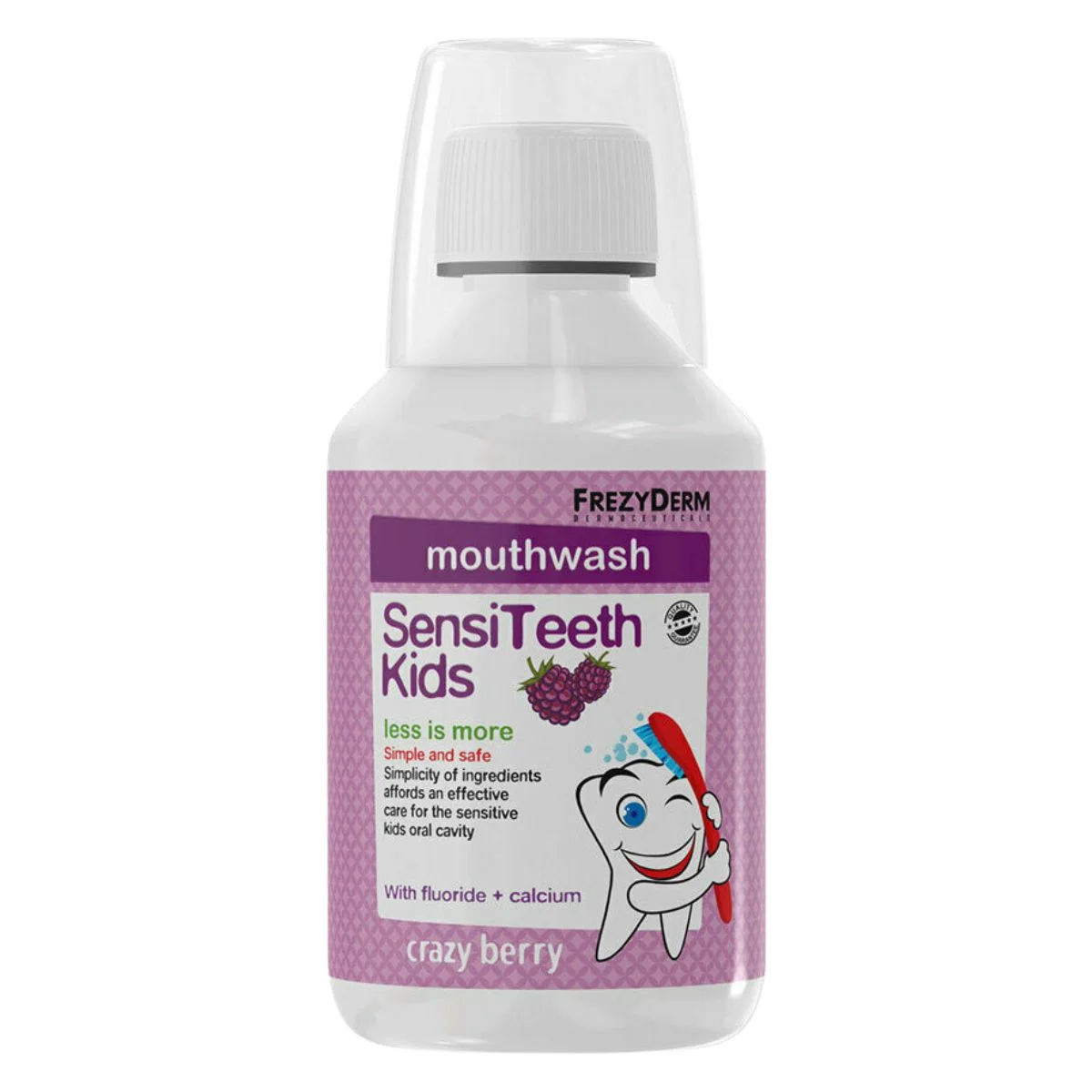 Φωτογραφία προϊόντος: Frezyderm,Frezyderm SensiTeeth Kids,Frezyderm Sensitive Kids Frezyderm SensiTeeth Crazy Berry Παιδικό Στοματικό Διάλυμα 250ml