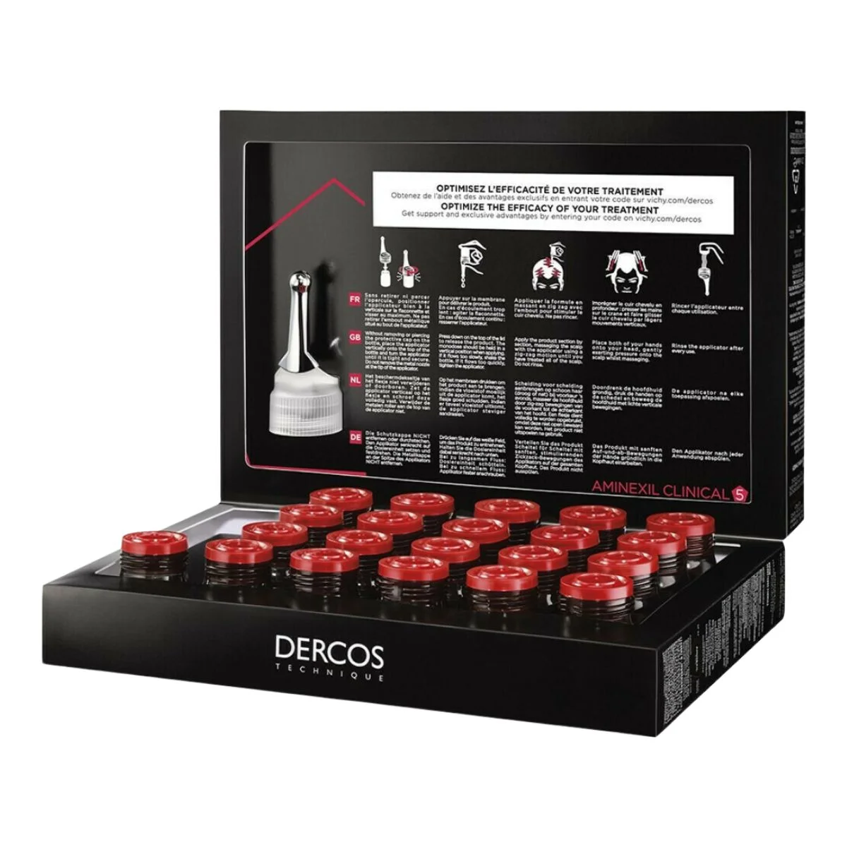 Φωτογραφία προϊόντος: Vichy,Vichy Dercos Vichy Dercos Aminexil Clinical 5 Αμπούλες Μαλλιών κατά της Τριχόπτωσης για Άνδρες 21x6ml