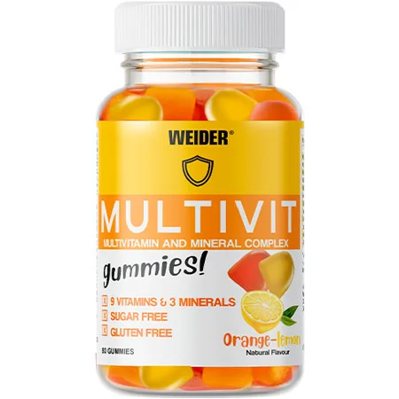 Φωτογραφία προϊόντος: Multivit 80 gummies Orange-Lemon Weider