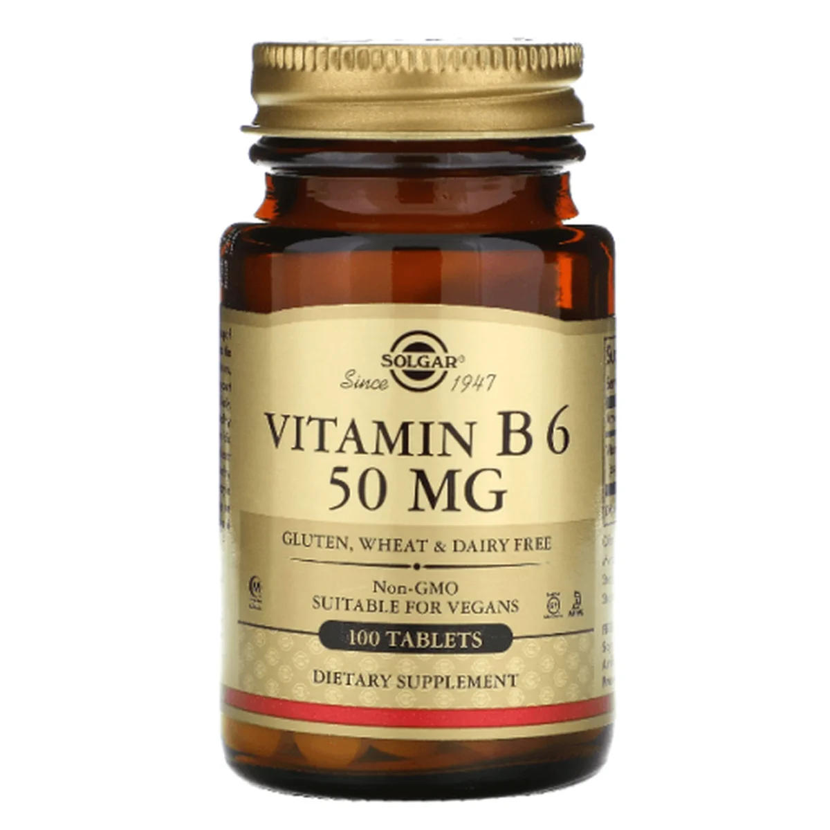 Φωτογραφία προϊόντος: Solgar,Solgar Vitamins Solgar Vitamin Β6 50mg 100 ταμπλέτες