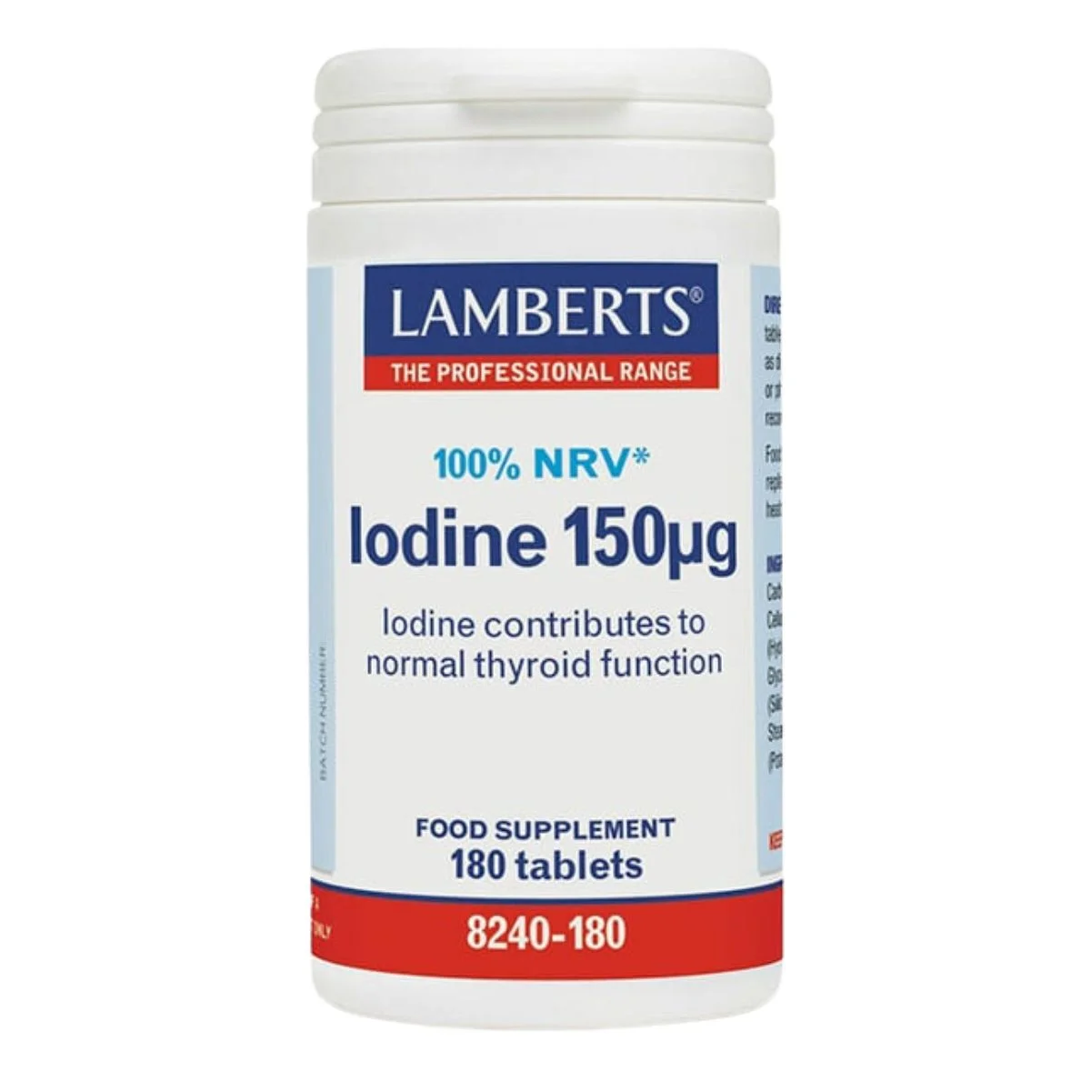 Φωτογραφία προϊόντος: Lamberts,Lamberts Μέταλλα Lamberts Iodine 150μg 180 ταμπλέτες