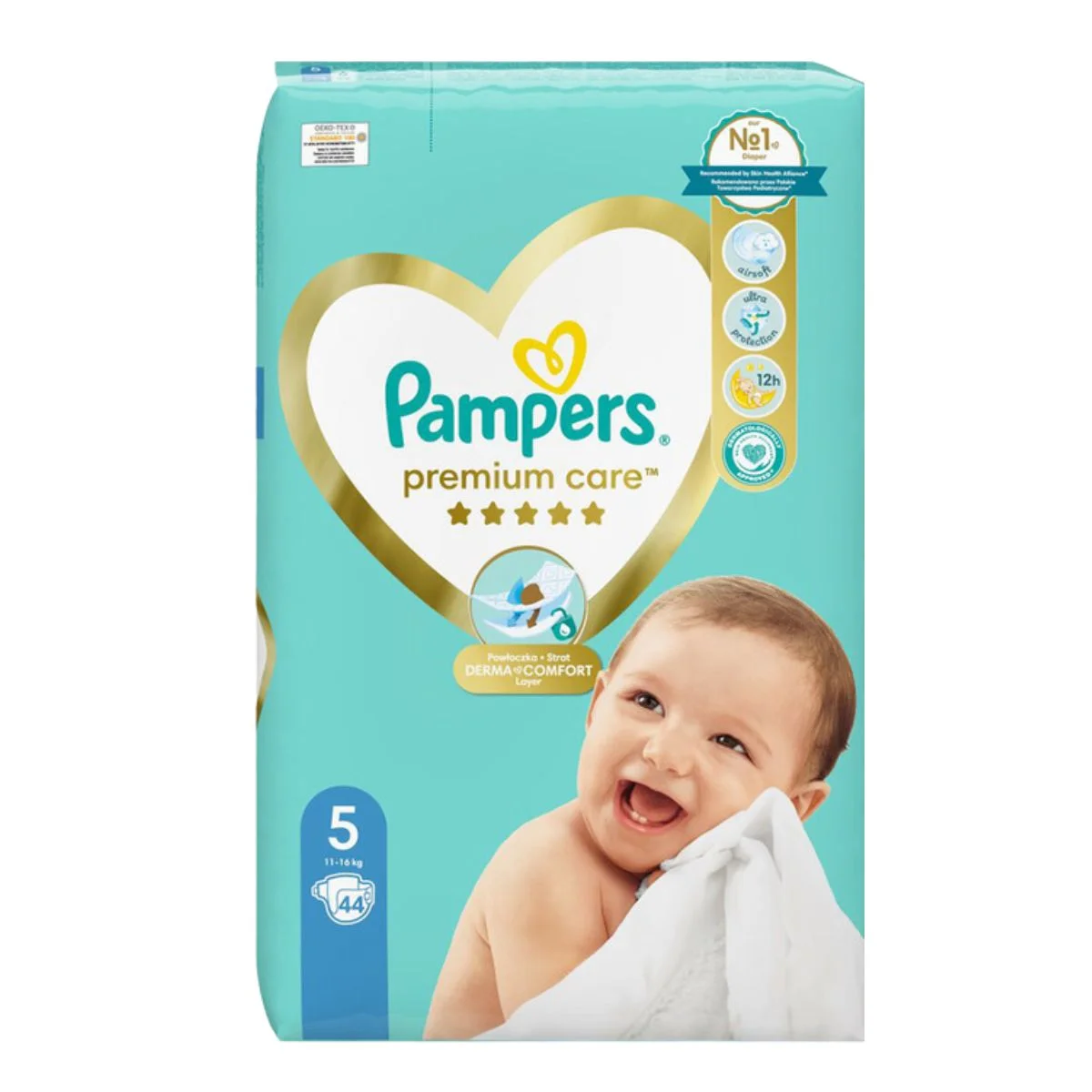 Φωτογραφία προϊόντος: Pampers,Pampers Premium Care Pampers Premium Care Βρεφικές Πάνες No5 (11-16kg) 44τμχ