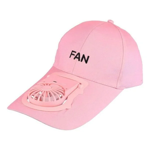 Φωτογραφία προϊόντος: OEM Fan Hat Ανεμιστηράκι Λαιμού USB Επαναφορτιζόμενο Χωρίς Πτερύγια Ροζ