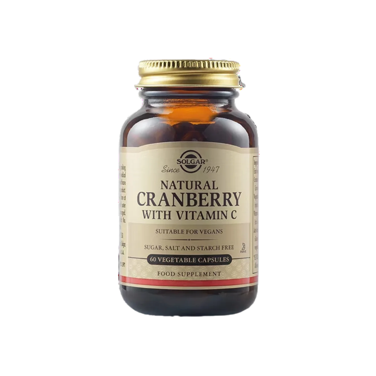 Φωτογραφία προϊόντος: Solgar,Solgar Herbs Solgar Natural Cranberry with Vitamin C 60 φυτικές κάψουλες