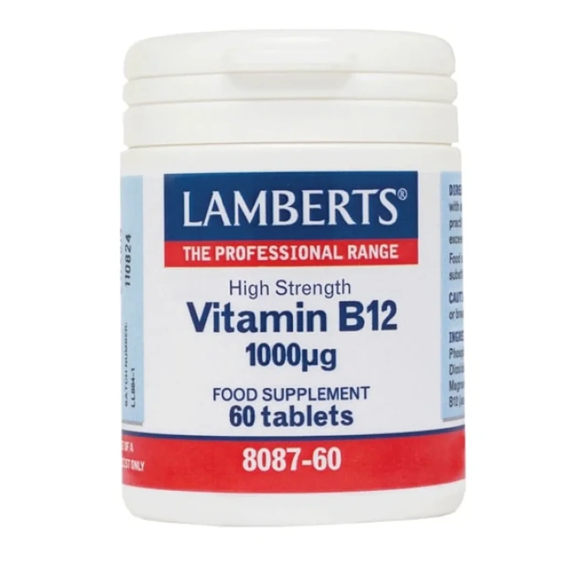 Φωτογραφία προϊόντος: Lamberts,Lamberts Βιταμίνες Lamberts High Strength Vitamin B12 1000mg 60 ταμπλέτες