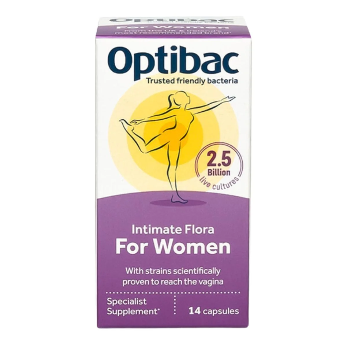 Φωτογραφία προϊόντος: Optibac Intimate Flora Προβιοτικά για την Γυναίκα 14 κάψουλες